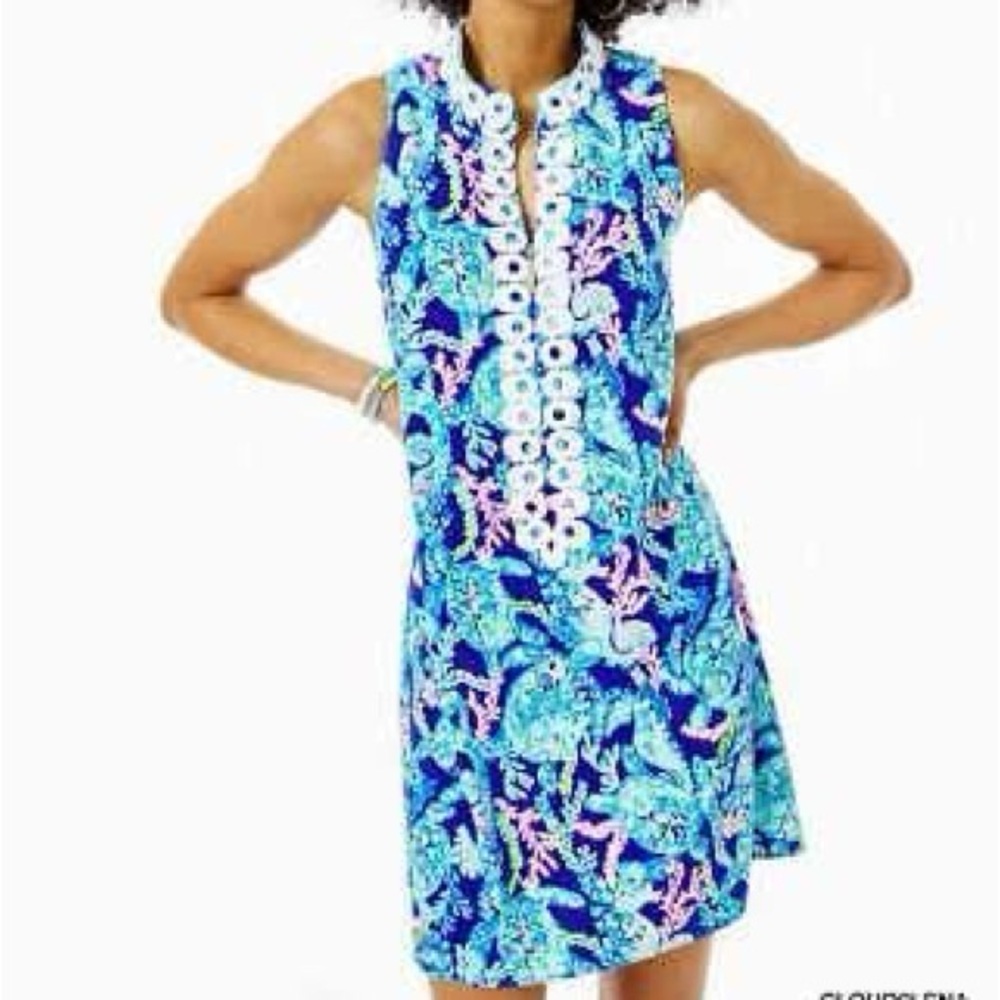 Lily Pulitzer Jane Shift NWT Corsica Blue size 6